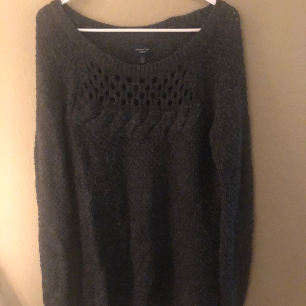 Winter cable knit dress